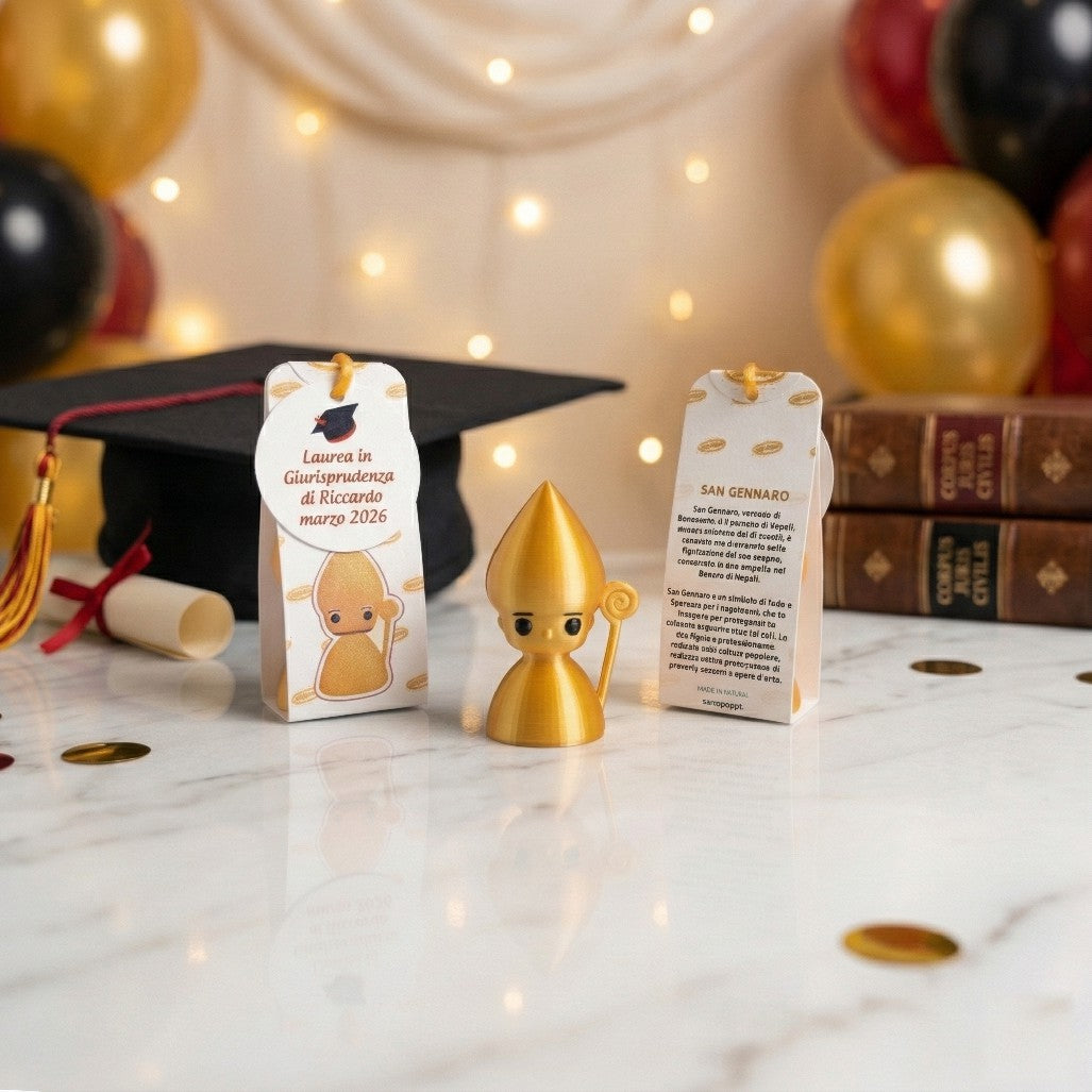 San Gennaro Pop® 5cm con scatolina portaconfetti