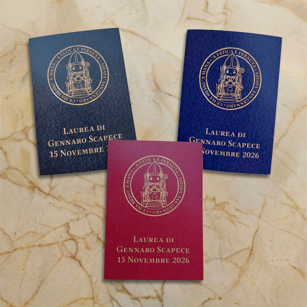 Tesi di Laurea Scatolina Bomboniera con San Gennaro Pop®