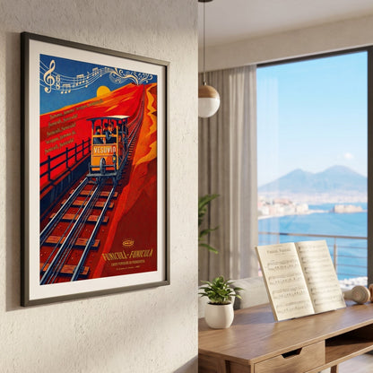 Poster Funiculì Funiculà Pop